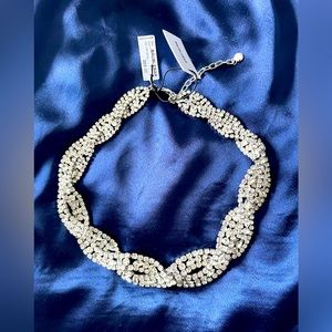 Baublebar crystal cluster collar necklace NWT